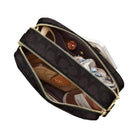 Coach Carey Crossbody Bag In Signature Canvas in Gold Walnut Black