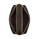 Coach Carey Crossbody Bag In Signature Canvas in Gold Walnut Black