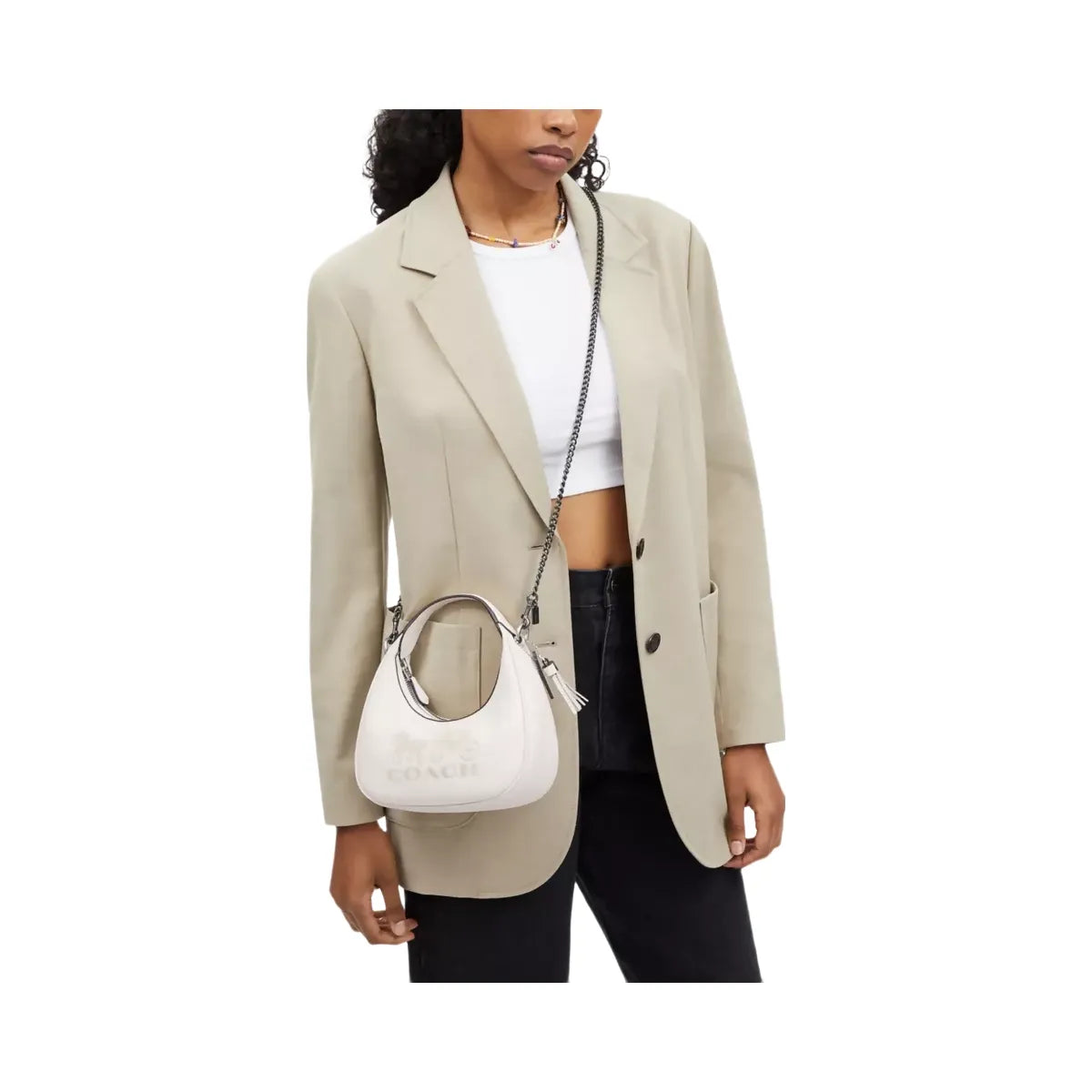 Coach Chain Strap in Gunmetal