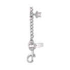 Coach Charm Chain Strap in Silver Multi