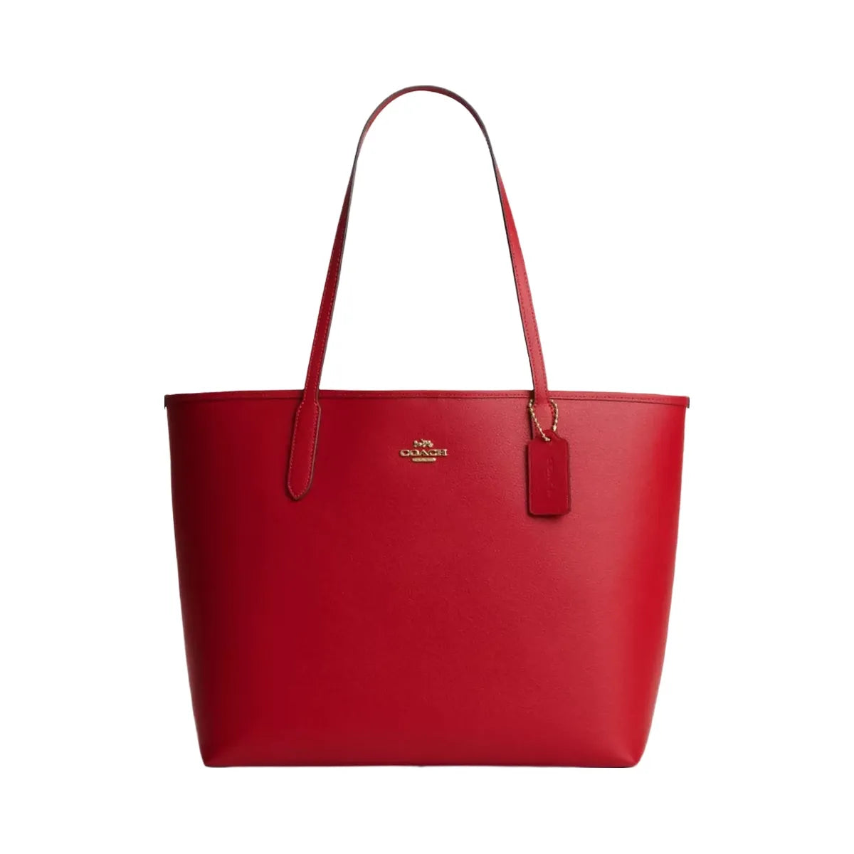 Coach City Tote Bag in Gold Bright Cardinal