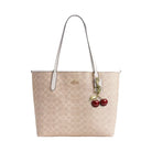 Coach City Tote Bag In Signature Canvas in Gold Sand Chalk