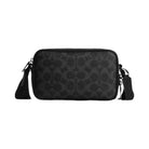 Coach Colton Crossbody Bag 19 In Signature Canvas in Matte Black Signature