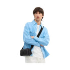 Coach Colton Crossbody Bag 19 In Signature Canvas in Matte Black Signature
