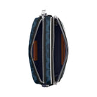 Coach Colton Crossbody Bag 19 In Signature Canvas With Coach Graphic in Silver Ink Blue