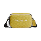 Coach Colton Crossbody Bag 19 In Signature Canvas With Coach Graphic in Silver Light Citron