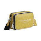 Coach Colton Crossbody Bag 19 In Signature Canvas With Coach Graphic in Silver Light Citron