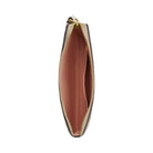 Coach Corner Zip Wristlet In Signature Canvas With Floral Print in Gold Sand Multi