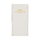 Coach Corner Zip Wristlet In Signature Canvas With Stripe in Gold Sand Chalk