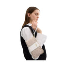 Coach Corner Zip Wristlet In Signature Canvas With Stripe in Gold Sand Chalk