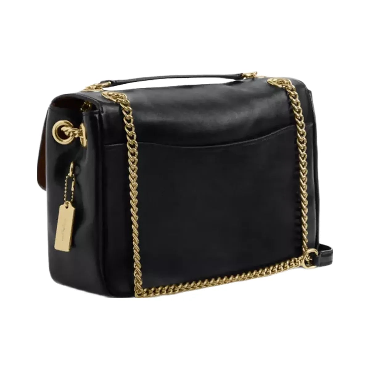 Coach Elodie Crossbody Bag In Signature Canvas in Gold Walnut Black