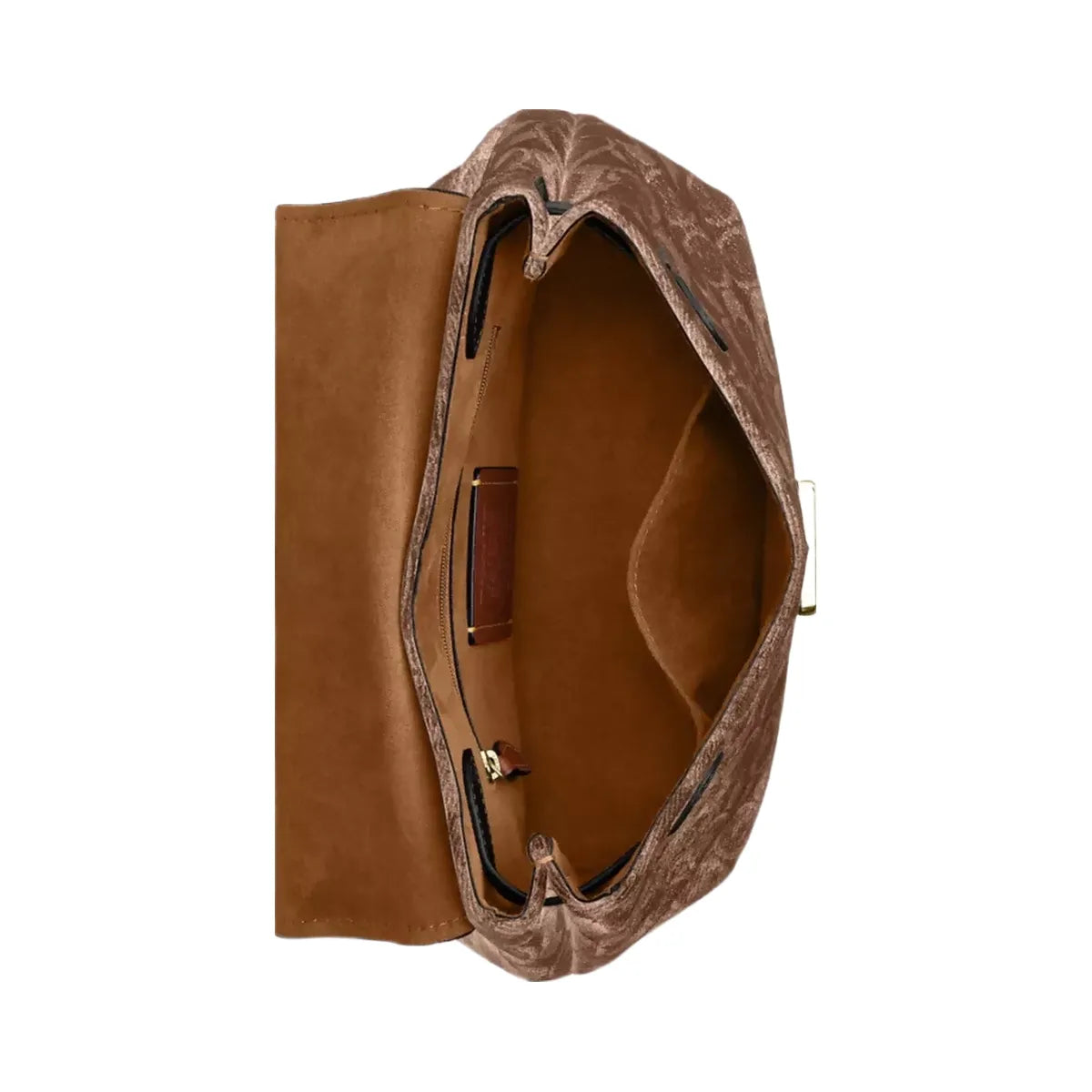 Coach Emory Top Handle Bag In Signature Chenille in Gold Light Khaki Vintage Brown