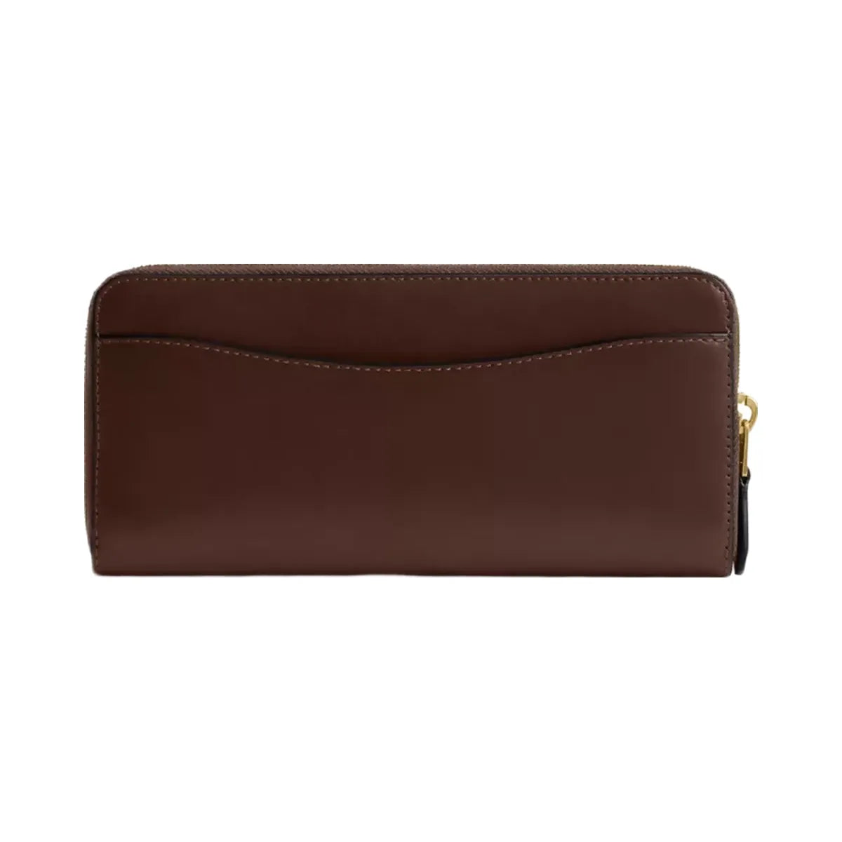 Coach Essential Slim Accordion Zip Wallet in Brass Maple