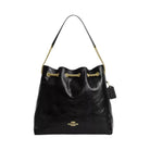 Coach Evelyn Large Shoulder Bag With Quilting in Gold Black