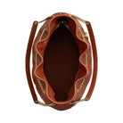 Coach Evelyn Shoulder Bag With Quilting And Charm in Gold Cinnamon
