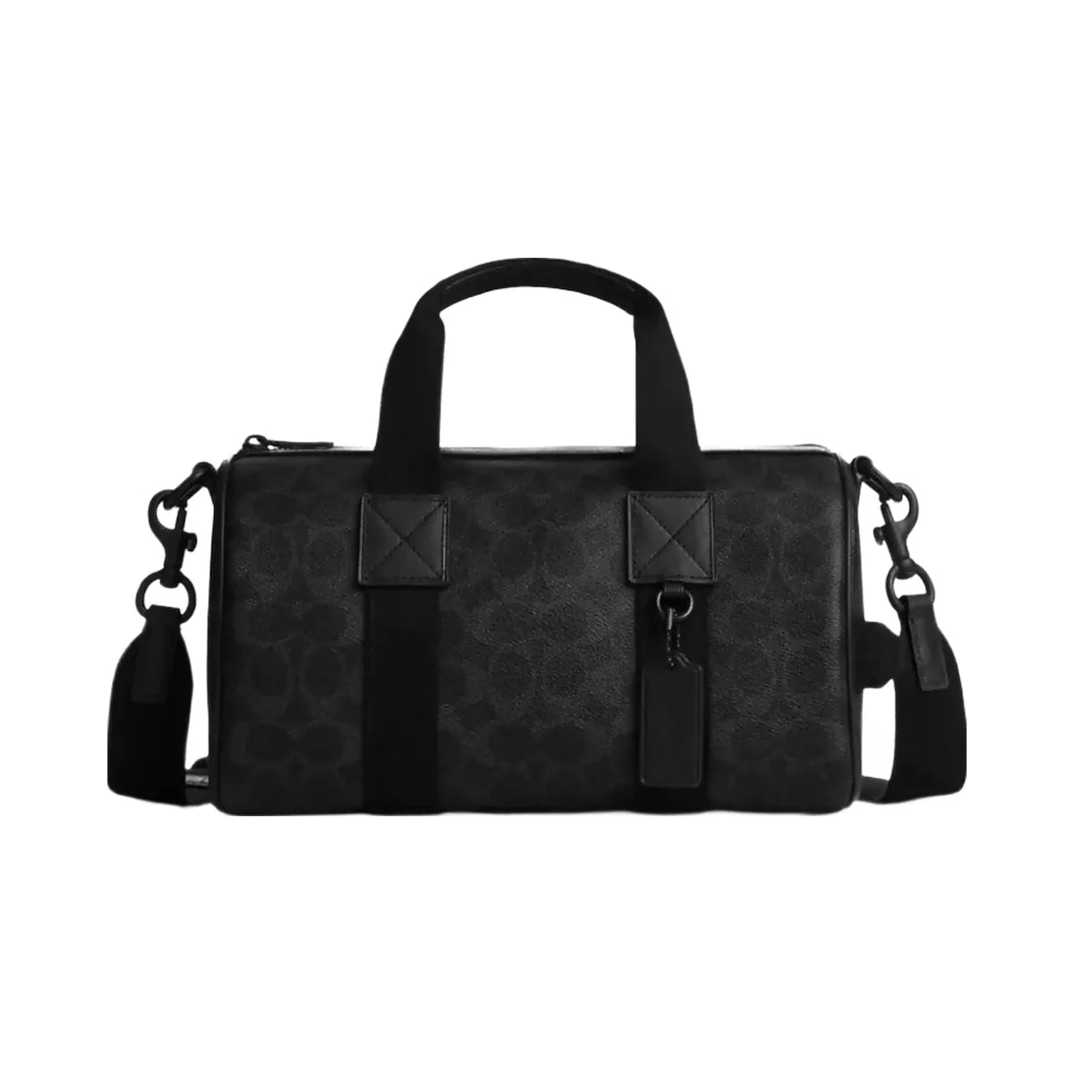 Coach Explorer Duffle Bag 28 In Signature Canvas in Matte Black Signature