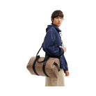 Coach Explorer Duffle Bag 45 In Signature Canvas in Matte Black Tan Black