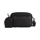 Coach Finlay Crossbody Bag In Signature Canvas in Gunmetal Charcoal Black