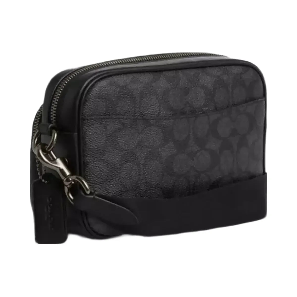 Coach Finlay Crossbody Bag In Signature Canvas in Gunmetal Charcoal Black
