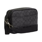 Coach Finlay Crossbody Bag In Signature Canvas in Gunmetal Charcoal Black