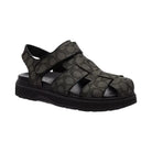 Coach Fisherman Sandal In Signature Jacquard in Graphite Black