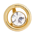 Coach Halo Round Stud Earrings in Gold