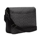 Coach Hitch Messenger Bag In Signature Canvas in Charcoal