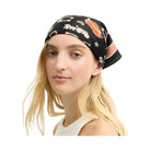 Coach Iconic Motifs Print Silk Square Scarf in Black