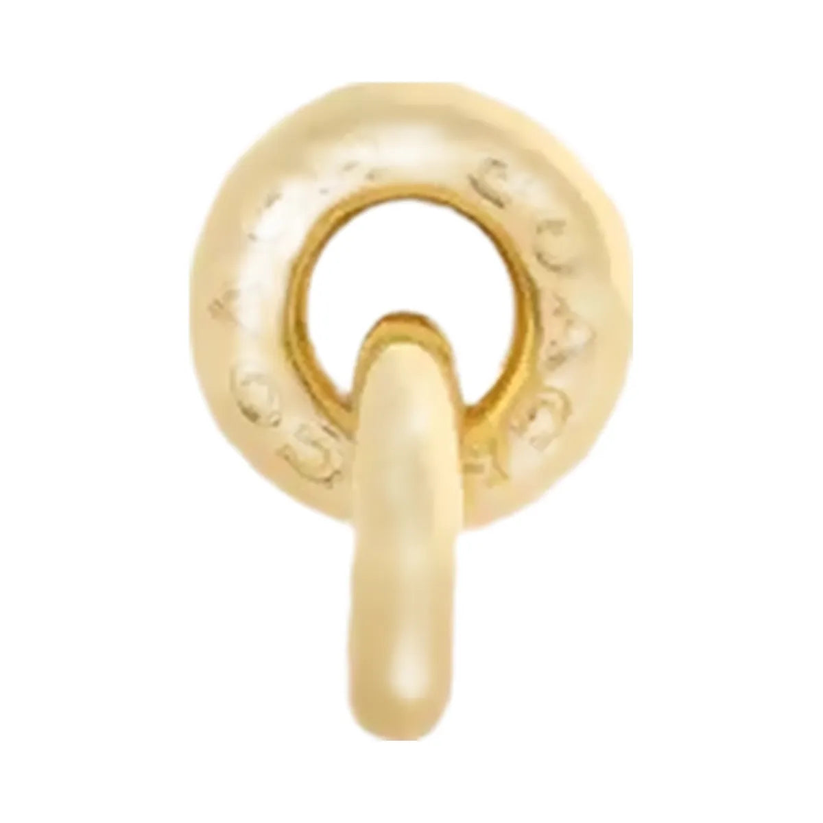 Coach Interlock Drop Earrings in Gold