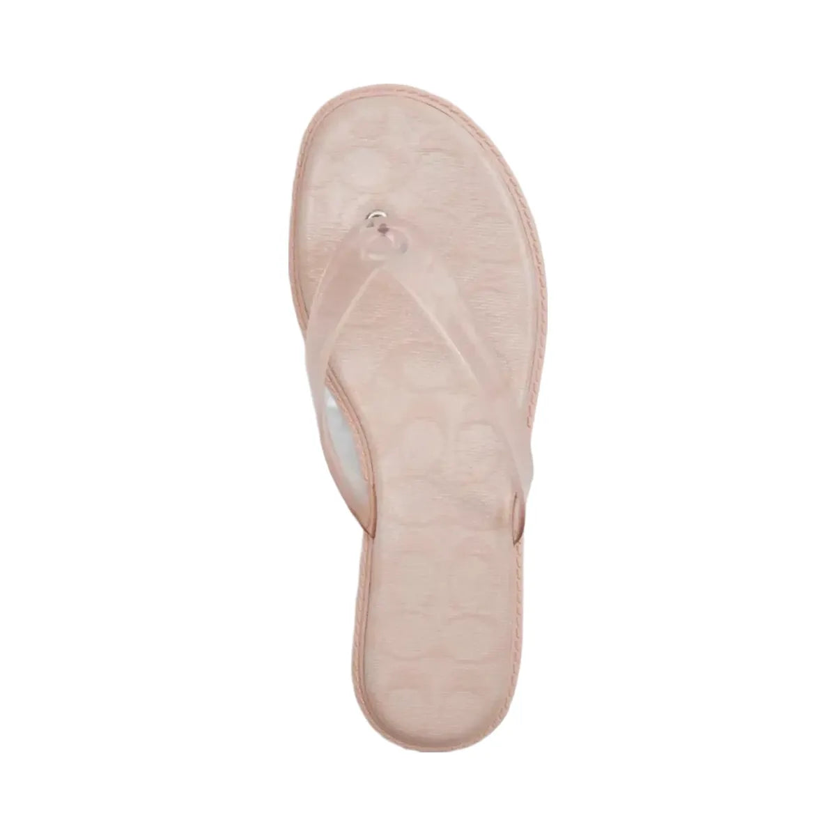 Coach Jelly Flip Flop In Signature in Candy Pink