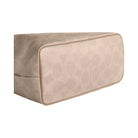 Coach Large City Tote Bag In Maxi Signature Canvas in Silver Sand Taupe