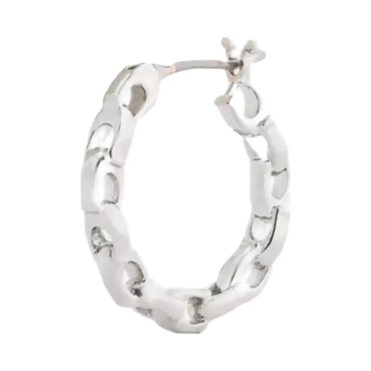 Coach Linked C Small Hoop Earrings in Silver