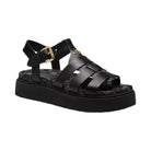 Coach Lucy Lug Sole Sandal In Signature Jacquard in Black Smoke