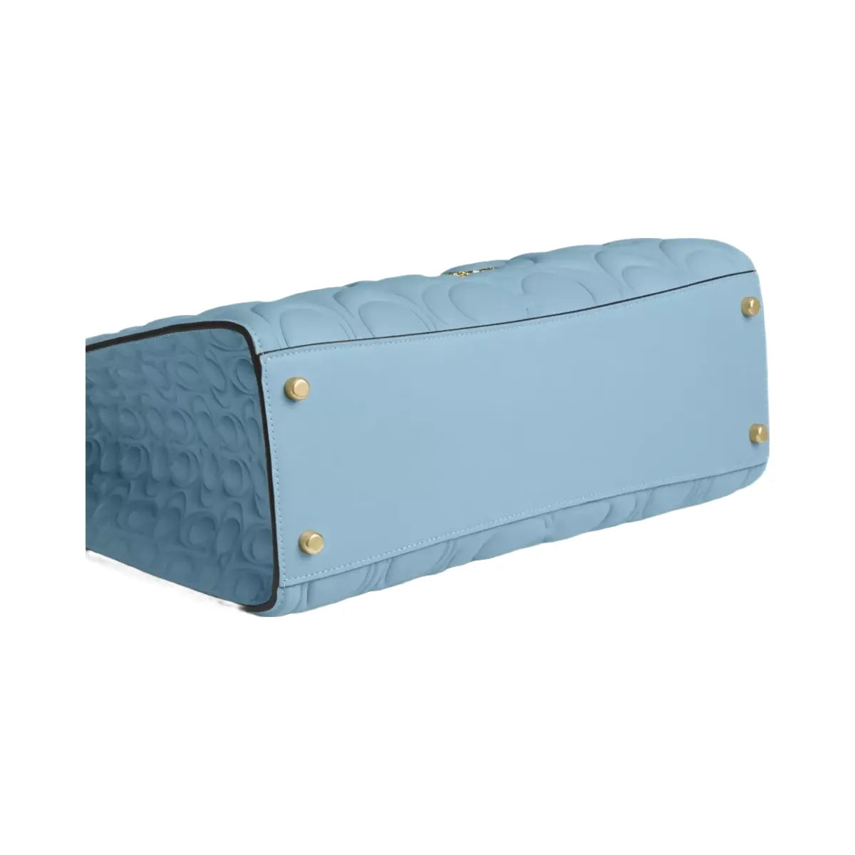 Coach Maggie Tote Bag In Signature Leather in Gold Azure