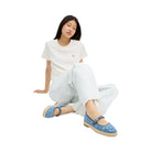 Coach Mary Jane Espadrille In Signature Denim in Indigo
