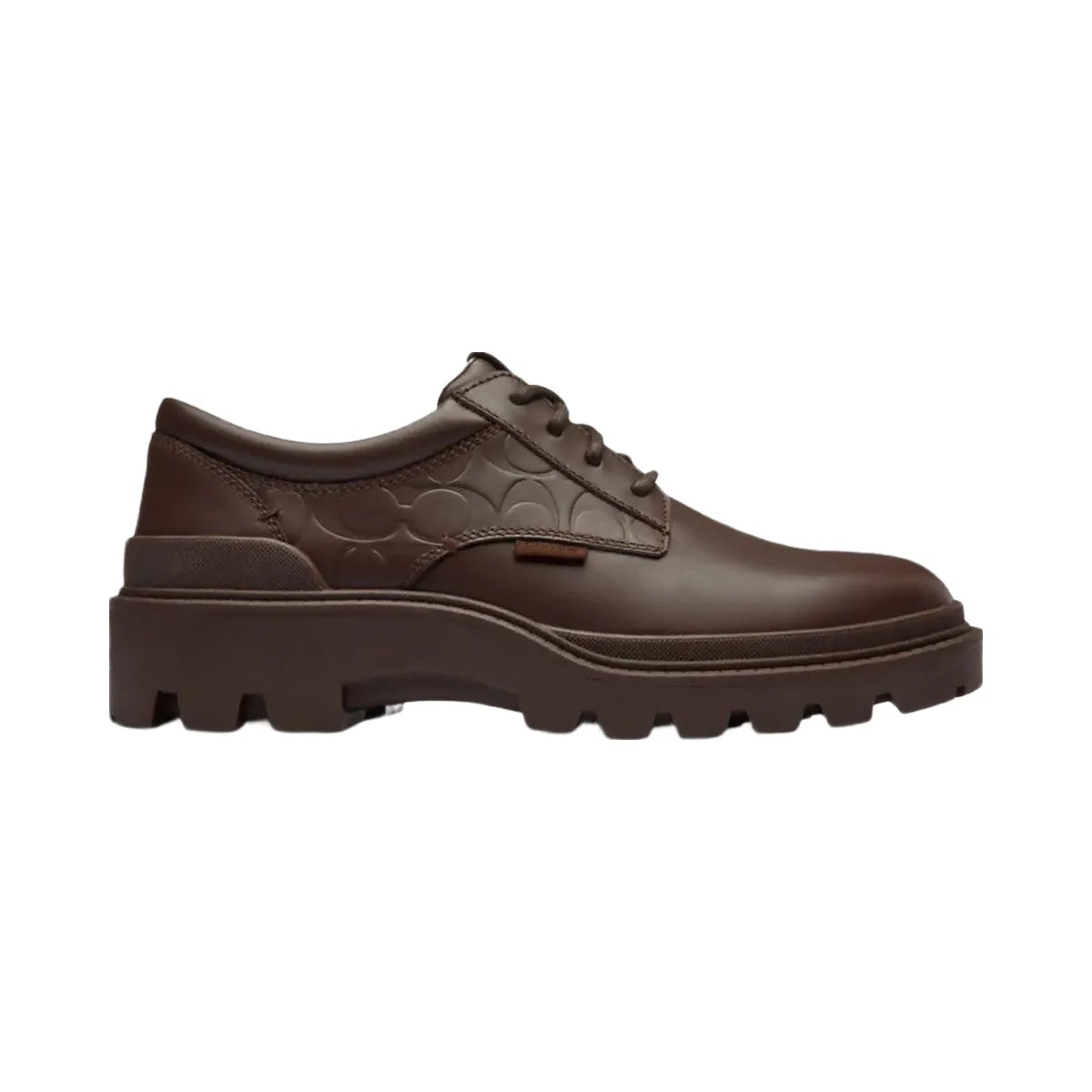 Coach Men's Cameron Derby In Signature Leather Maple