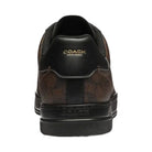 Coach Men's High Line Sneaker In Signature Canvas Walnut & Black