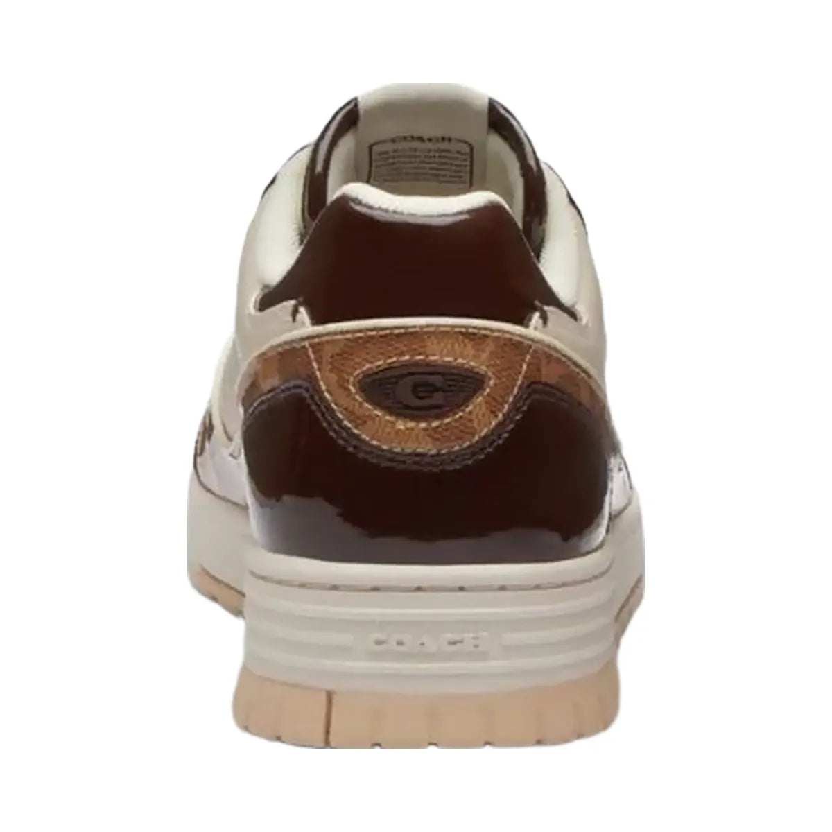 Coach Men's Soho Sneaker With Patent Signature Brown Maple