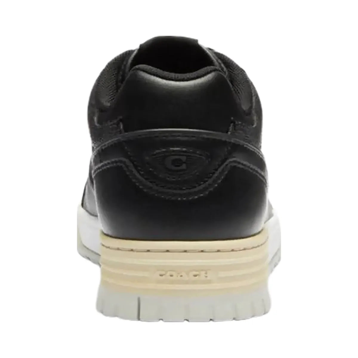 Coach Men's Soho Sneaker With Signature Canvas Charcoal Black