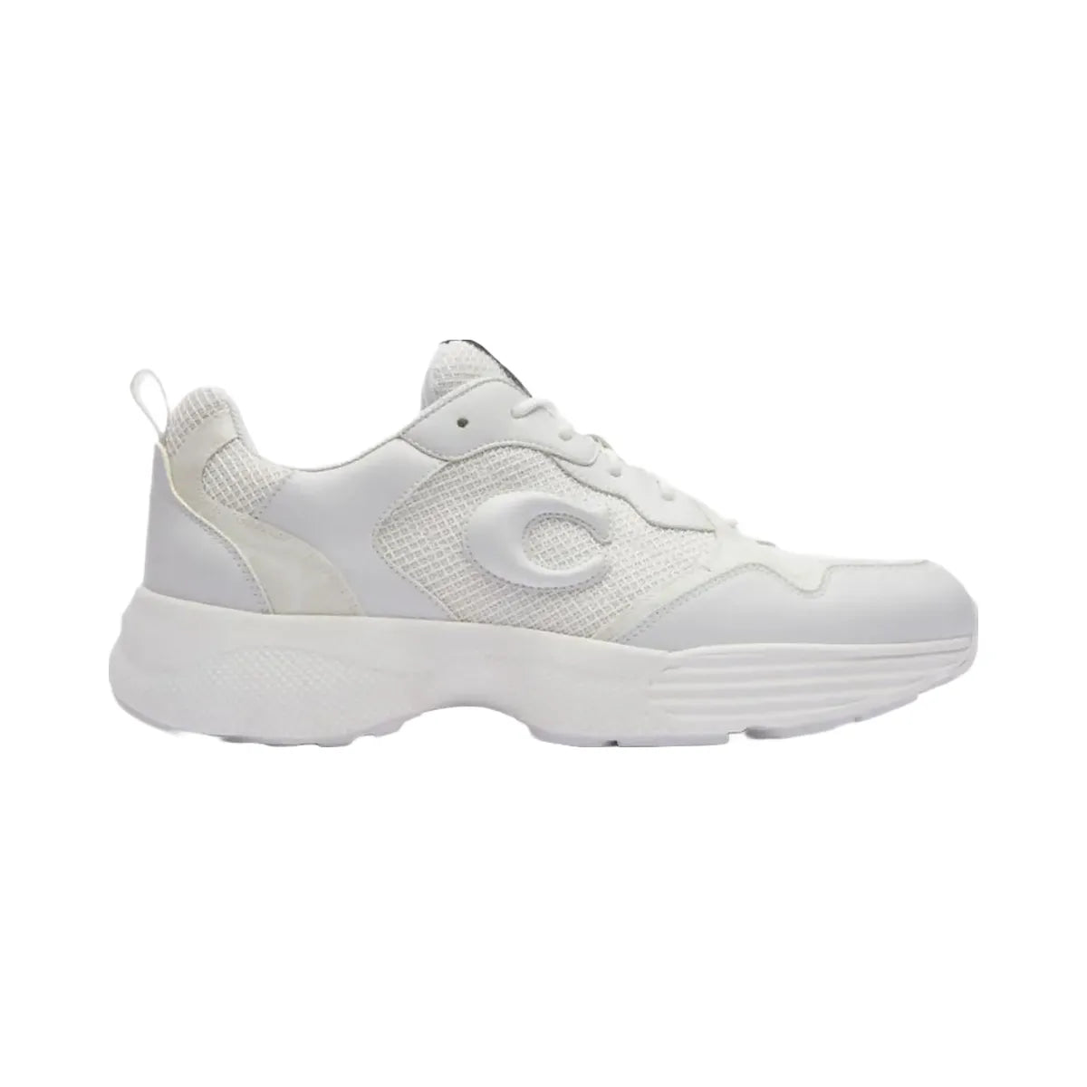 Coach Men's Strider Sneaker In Signature Canvas Optic White