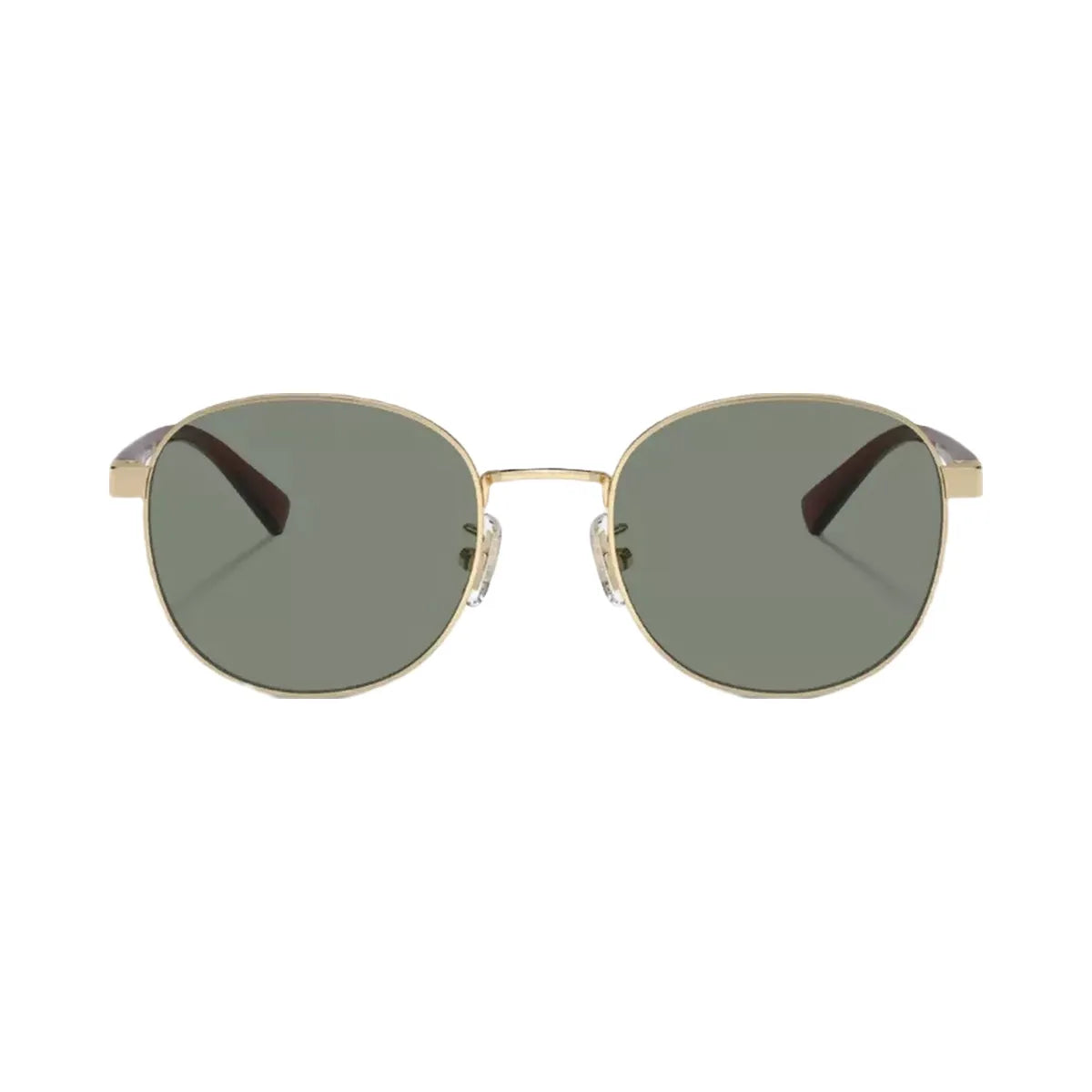 Coach Metal Round Sunglasses in Gold Green