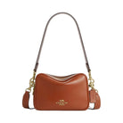 Coach Mini Carey Crossbody Bag in Gold Cinnamon