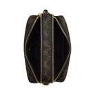 Coach Mini Carey Crossbody Bag In Loved Signature Canvas in Gold Brown
