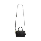 Coach Mini Rowan Crossbody Bag In Signature Leather in Gold Black