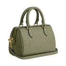 Coach Mini Rowan Crossbody Bag In Signature Leather in Gold Pistachio