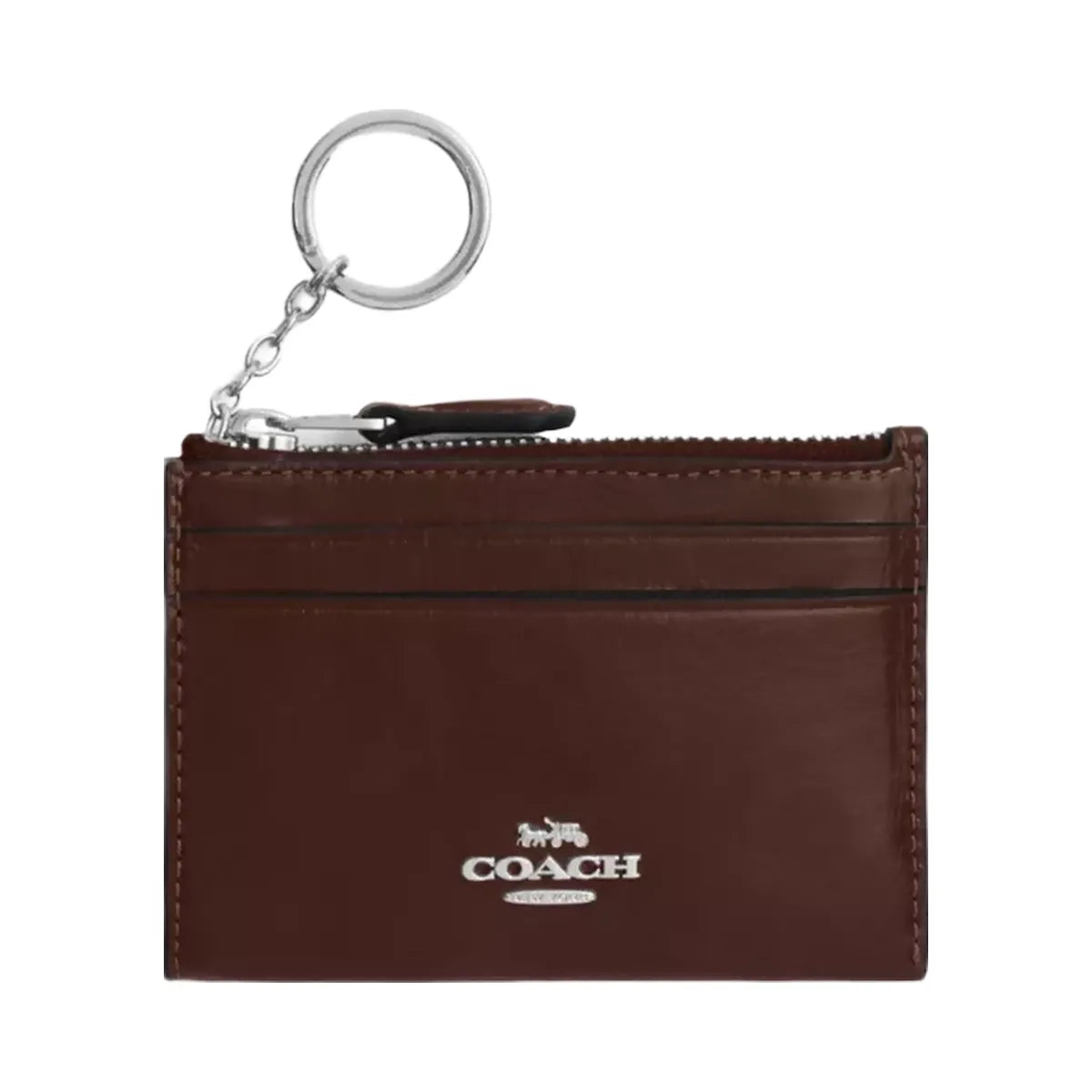 Coach Mini Skinny Id Case in Silver Maple