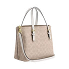 Coach Mollie Tote Bag 25 In Signature Canvas in Gold Sand Chalk