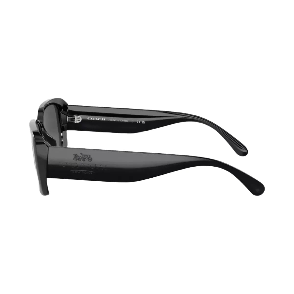 Coach Narrow Rectangle Sunglasses in Black