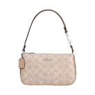 Coach Nolita 19 In Blocked Signature Canvas in Silver Sand Taupe Multi