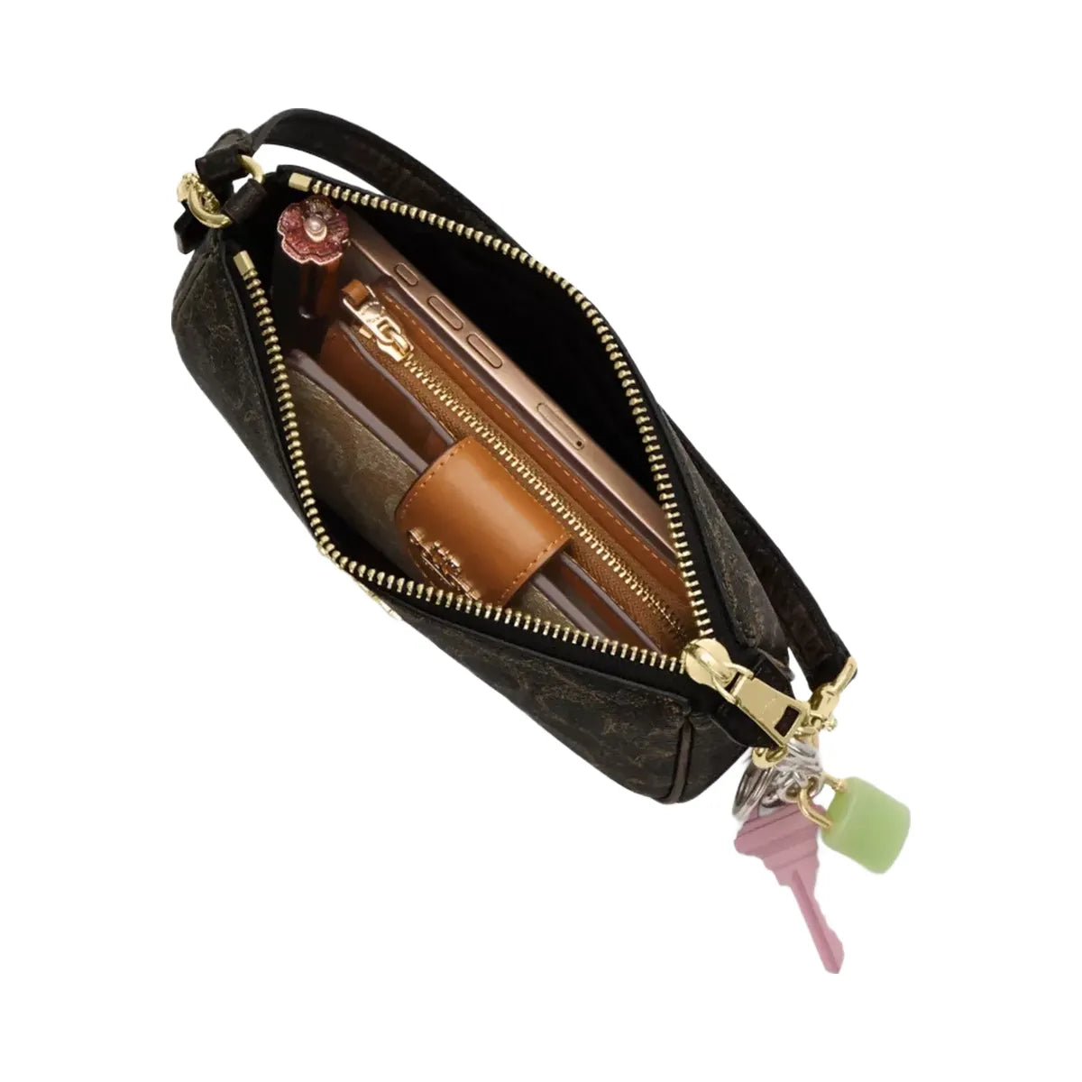 Coach Nolita 19 In Loved Signature Canvas With Charms in Gold Brown